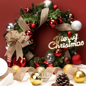 Ribbli Wired Burlap Ribbon: Versatile 10 Yards of Rustic Elegance