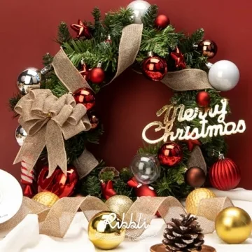 Ribbli Wired Burlap Ribbon: Versatile 10 Yards of Rustic Elegance