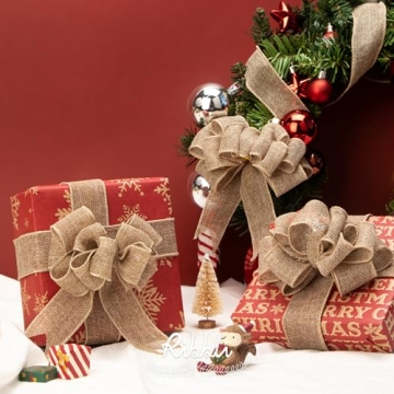 Ribbli Wired Burlap Ribbon: Versatile 10 Yards of Rustic Elegance