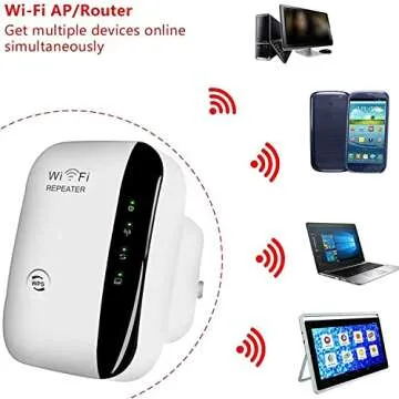 WiFi Extender, WiFi Extenders Signal Booster for Home, WiFi Repeater with Ethernet Port,1-Tap Setup Access Point, Covers Up to 2640 Square Feet
