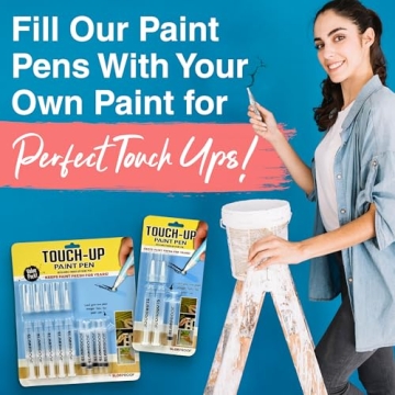 Refillable Slobproof Touch-Up Paint Pen Kit for Easy Repairs