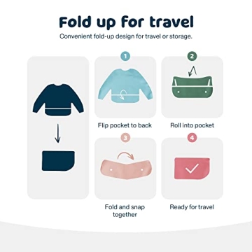 Tiny Twinkle Mess Proof Baby Bib - Waterproof & Durable