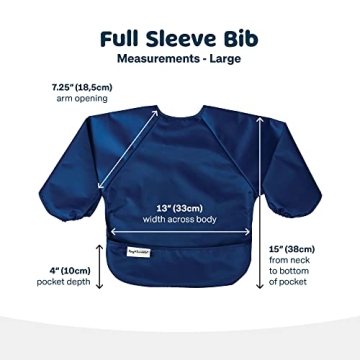 Tiny Twinkle Mess Proof Baby Bib - Waterproof & Durable