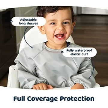 Tiny Twinkle Mess Proof Baby Bib - Waterproof & Durable