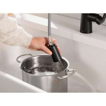Moen Edwyn Matte Black Kitchen Faucet with Pull-Down Sprayer