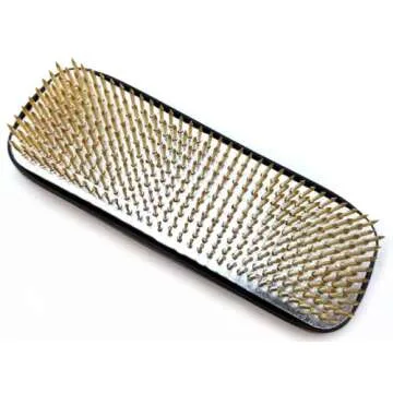 JapanBargain 2303, Japanese Ikebana Kenzan Flower Frog for Flower Arrangements Brass Floral Arrangin...