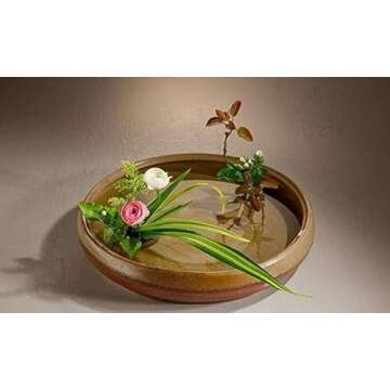 JapanBargain 2303, Japanese Ikebana Kenzan Flower Frog for Flower Arrangements Brass Floral Arranging Pin Needle Holder Made in Japan, 3-3/4x1-1/2 inch