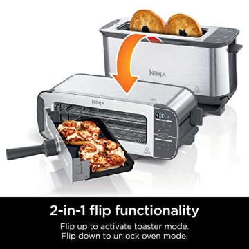 Ninja Foodi 2-in-1 Flip Toaster for Quick Cooking