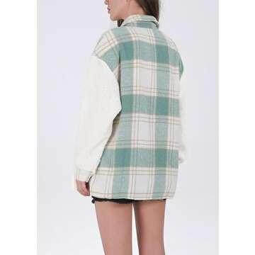 utcoco Women's Flannel Jacket - Stylish & Cozy Winter Wear