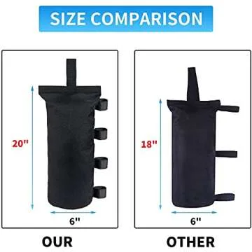 Joramoy Heavy Duty Canopy Weight Bags for Secure Setup