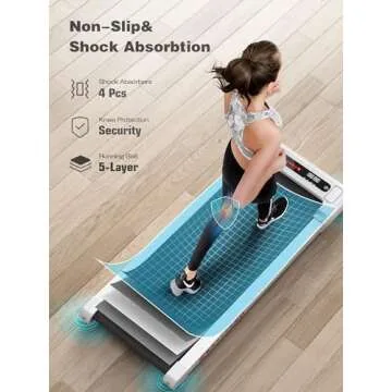 XMKEY Compact Under Desk Walking Pad for Home Use