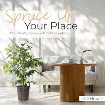 LCG Florals Artificial Ficus Tree - Realistic 4FT Decor