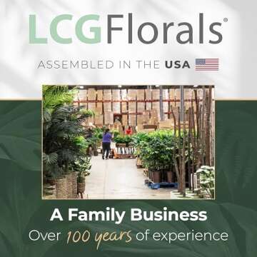 LCG Florals Artificial Ficus Tree - Realistic 4FT Decor