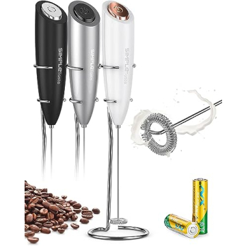SIMPLETaste Battery Operated Milk Frother for Home Baristas