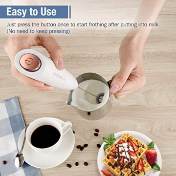 SIMPLETaste Battery Operated Milk Frother for Home Baristas
