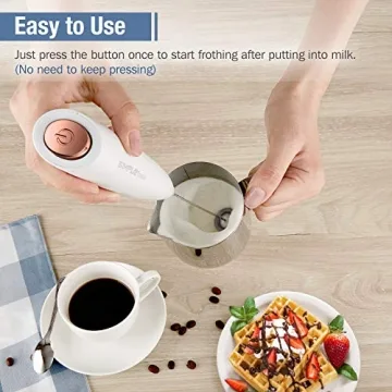 SIMPLETaste Battery Operated Milk Frother for Home Baristas