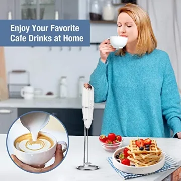 SIMPLETaste Battery Operated Milk Frother for Home Baristas