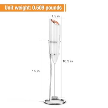 SIMPLETaste Battery Operated Milk Frother for Home Baristas