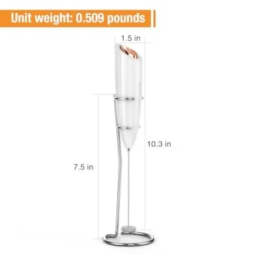 SIMPLETaste Battery Operated Milk Frother for Home Baristas