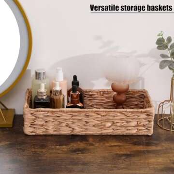 Stylish JGJCYO9 Bathroom Decor Box - Versatile Woven Storage Basket