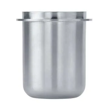 Normcore 58mm Portafilter Dosing Cup, Espresso Coffee Dosing Cup, Mirror-Polished Inside, 304 Stainless Steel, Compatible with 58mm Portafilters, Brushed Silver