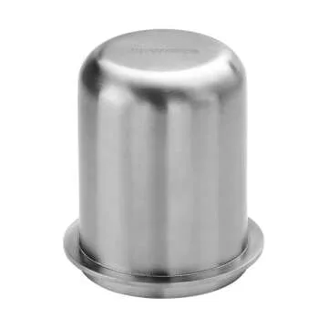 Normcore 58mm Portafilter Dosing Cup, Espresso Coffee Dosing Cup, Mirror-Polished Inside, 304 Stainless Steel, Compatible with 58mm Portafilters, Brushed Silver