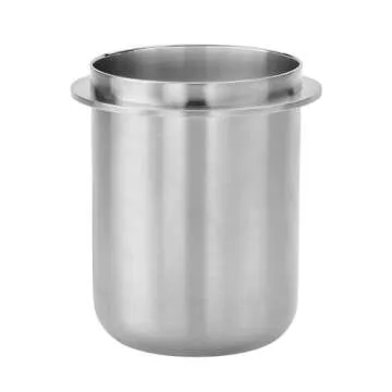 Normcore 58mm Portafilter Dosing Cup, Espresso Coffee Dosing Cup, Mirror-Polished Inside, 304 Stainless Steel, Compatible with 58mm Portafilters, Brushed Silver