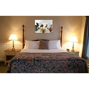 Funny Cow Wall Art for Modern Rustic Decor