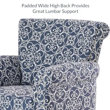 BELLEZE Wingback Accent Chair - Stylish Comfort for Home