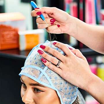 Colortrak Hair Highlighting Needles, Precision Metal Needles with Soft Contour Gel Handles, Reduces ...