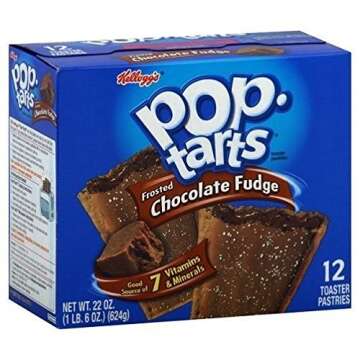 Kellogg's Pop Tarts Frosted Chocolate Fudge Toaster Pastries 22 oz Box