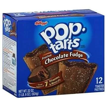 Kellogg's Pop Tarts Frosted Chocolate Fudge Toaster Pastries 22 oz Box