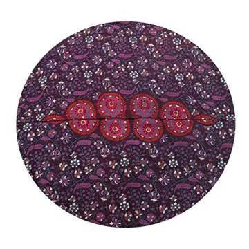 ANJANIYA 32" Peacock Mandala Floor Pillow Cover