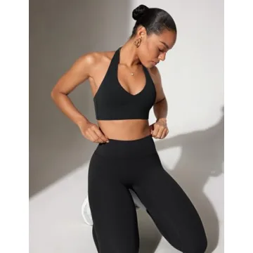 INGIA Women's Halter Longline Sports Bra for Comfortable Performance