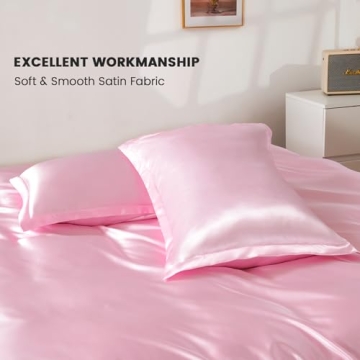 HOdo Home Satin Duvet Cover King Size Soft and Elegant