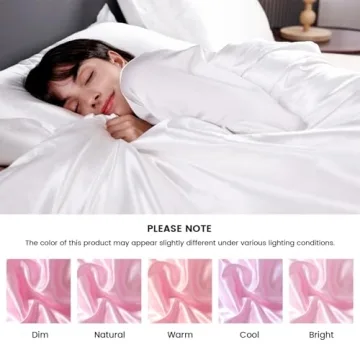 HOdo Home Satin Duvet Cover King Size Soft and Elegant