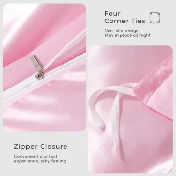 HOdo Home Satin Duvet Cover King Size Soft and Elegant