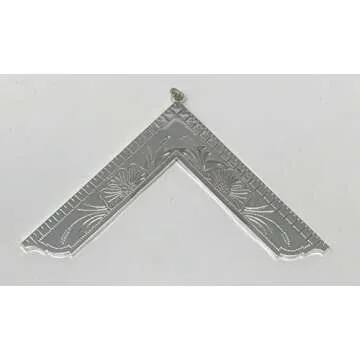Exquisite Masonic Worshipful Master Collar Jewel - Silver Tone