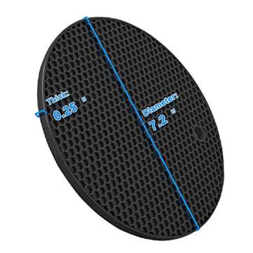 4 Pcs Trivets for Hot Dishes, Kitchen Heat Resistant Pot Holders, Extra Thick Large Non Slip Multipu...