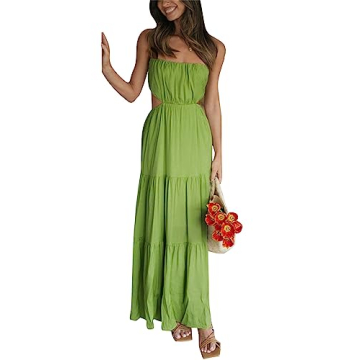 Stylish Sunloudy Spaghetti Strap Maxi Dress for Women