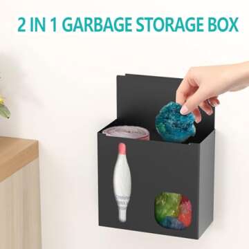 STWWO 2 in 1 Grocery & Trash Bag Holder Dispenser