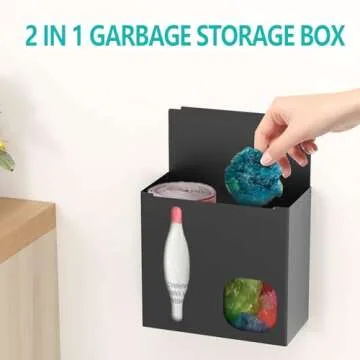 STWWO 2 in 1 Grocery & Trash Bag Holder Dispenser