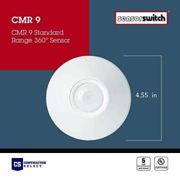 Energy Efficient Passive Infrared Ceiling Mount Sensor