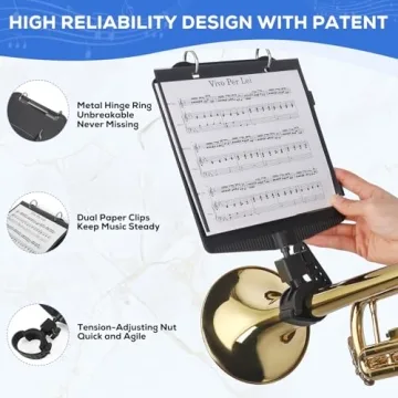 Somivrusa 2 in 1 Trumpet & Snare Drum Marching Lyre