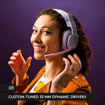 Logitech G Astro A10 Gen 2 Cross-Platform Wired Gaming Headset for PlayStation 5/4, Xbox S|X, Nintendo Switch, PC: 3.5mm Headphone Jack, 32mm Drivers, Flip-to-Mute Mic, Over-Ear - Lilac