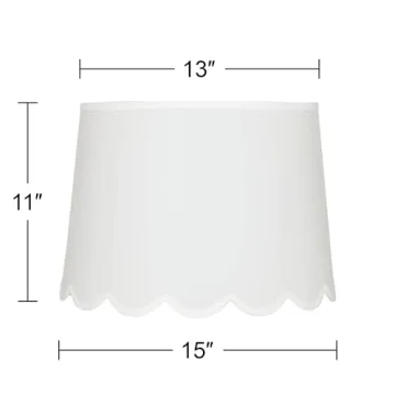 Stunning Hardback Scallop Bottom Empire Lamp Shade