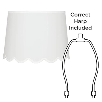 Stunning Hardback Scallop Bottom Empire Lamp Shade