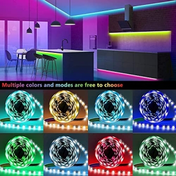 Tenmiro 65.6ft Smart LED Strip Lights for Home Decoration