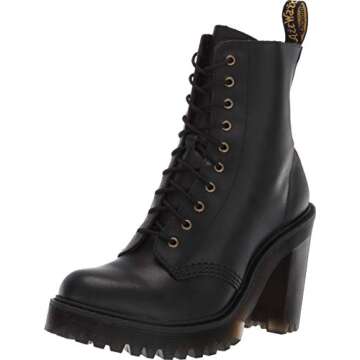 Dr. Martens Women's Kendra Fashion Boot, Black Sendal, 7