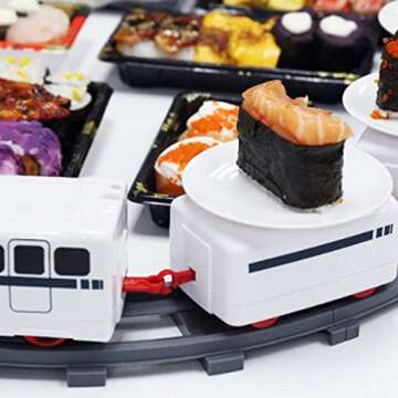 LUNBTAK Sushi Train Toy for Kids - Fun Sushi Making